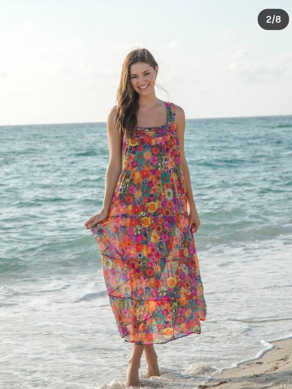 ✌🏻🌻 NATURAL LIFE 🌻✌🏻 KATE Floral Maxi Dress, sz M